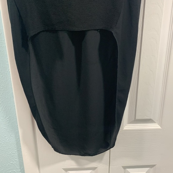 Black Charlotte Russe Hi Low Blouse - Picture 3 of 10